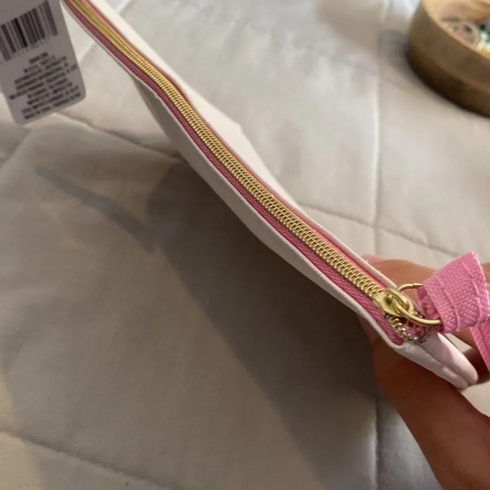 Flamingo “flaunt it” cosmetic bag